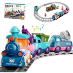 17-Piece Electric Train Track Set - Locomotive & Engineering Vehicles for Kids