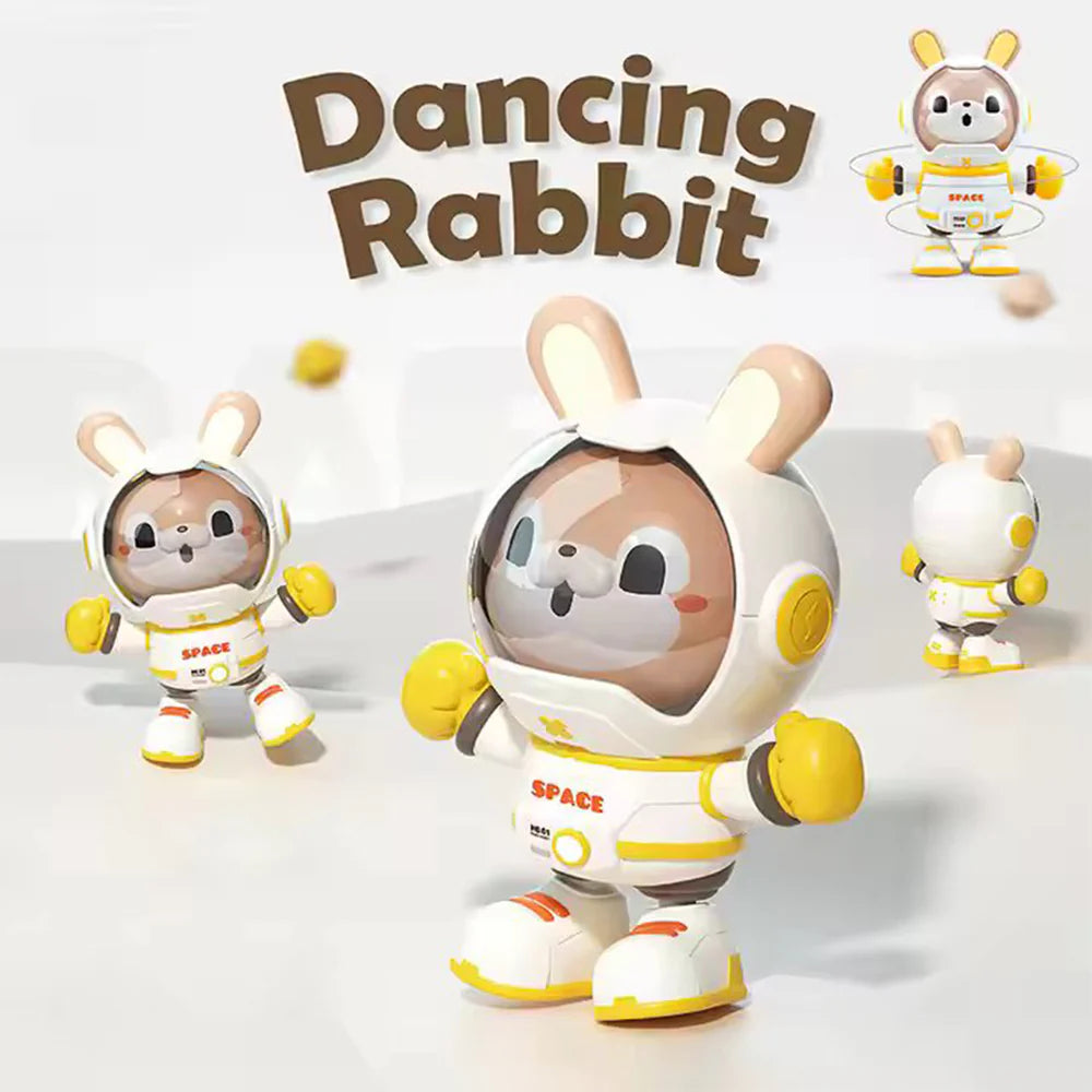Electric Dancing Space Rabbit Toy - Walking Musical Toy with Lights & Sound