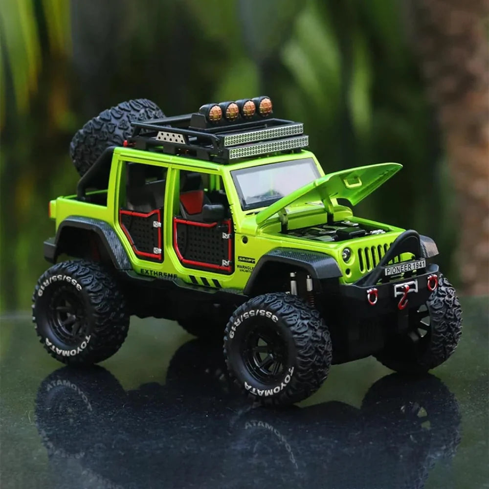 1:24 Scale Jeep Wrangler Rubicon Die-Cast Model - Alloy 4x4 Off-Road SUV
