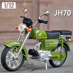 1:12 Scale Honda JH70 Die-Cast Motorcycle Model - Alloy Collectible with Rubber Tires