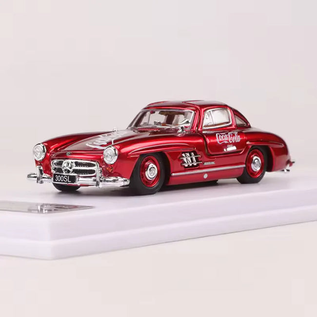 1:24 Scale Mercedes-Benz 300SL Die-Cast Model - Coca-Cola Edition with Acrylic Display Box Hover Image