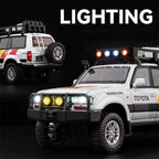1:24 Scale Toyota Land Cruiser LC80 Diecast Model - Metal Car with Lights & Sound