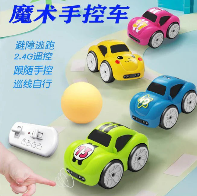 Smart Mini RC Car - 2.4GHz Remote Control with Induction Sensor & Follow Mode