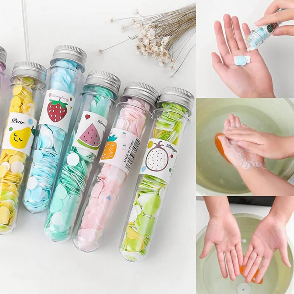 Disposable Paper Soap Sheets - Portable Travel Hand Wash (Pack of 1) Secondary image