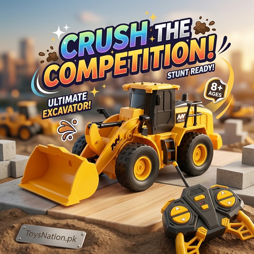 Remote Control Front Loader – Construction Vehicle Toy for Kids