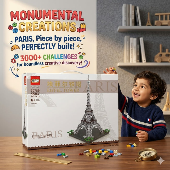 Eiffel Tower Building Blocks Set – 3000+ Pcs Masterpiece Kit Main Image