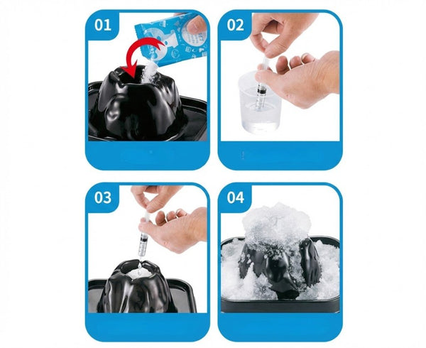2-in-1 Volcano Experiment Kit - STEM Science Learning Set for Kids