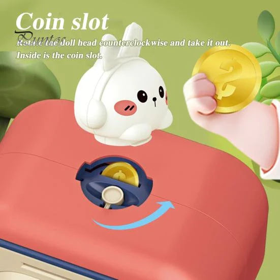 Kids Electronic ATM Piggy Bank - Cartoon Money Saving Box with Password Lock