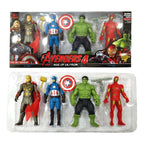 Action Figure Set 4-Pack - Superhero Team Collection for Kids