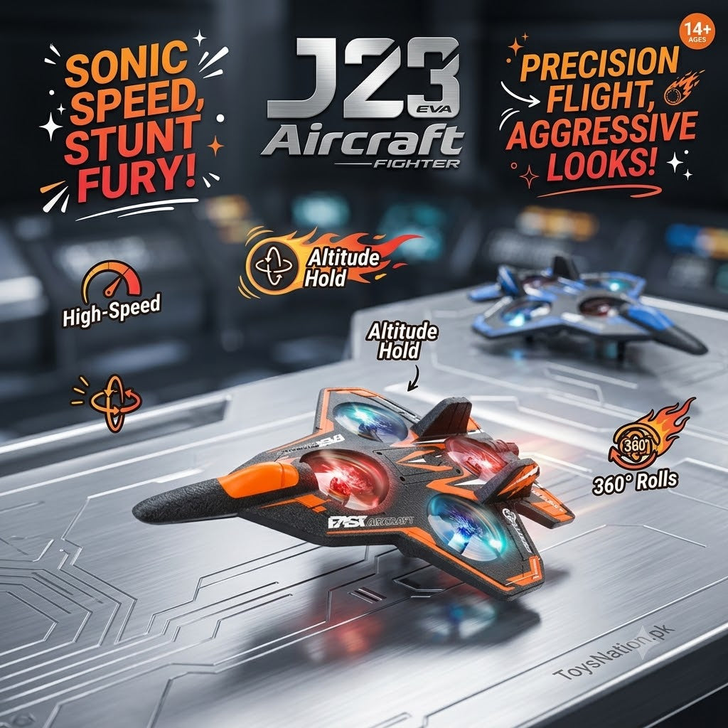 Fast Aircraft RC Fighter Jet – High-Speed Aerial Stunts with EPP Foam Body & LED Lights