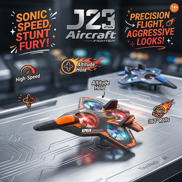 Fast Aircraft RC Fighter Jet – High-Speed Aerial Stunts with EPP Foam Body & LED Lights