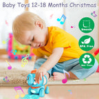 Musical Crawling Elephant Toy - Interactive with Lights & Sound