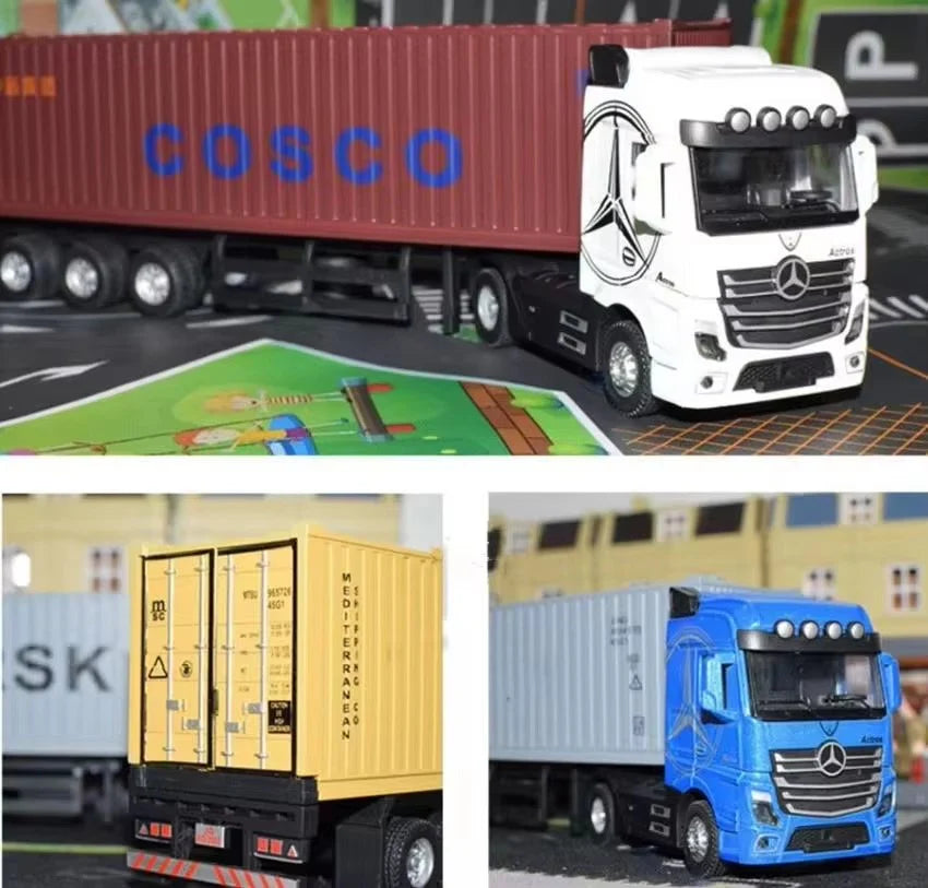 Scania Container Truck Die-Cast Model 1:50 - Heavy Duty Alloy with Opening Doors