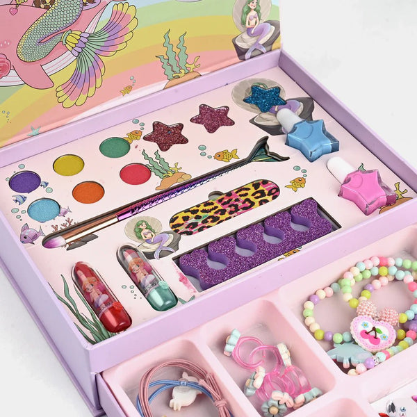 🌈 25+ Elements Mermaid Dream Glow Makeup & Jewellery Creative Box Main Image