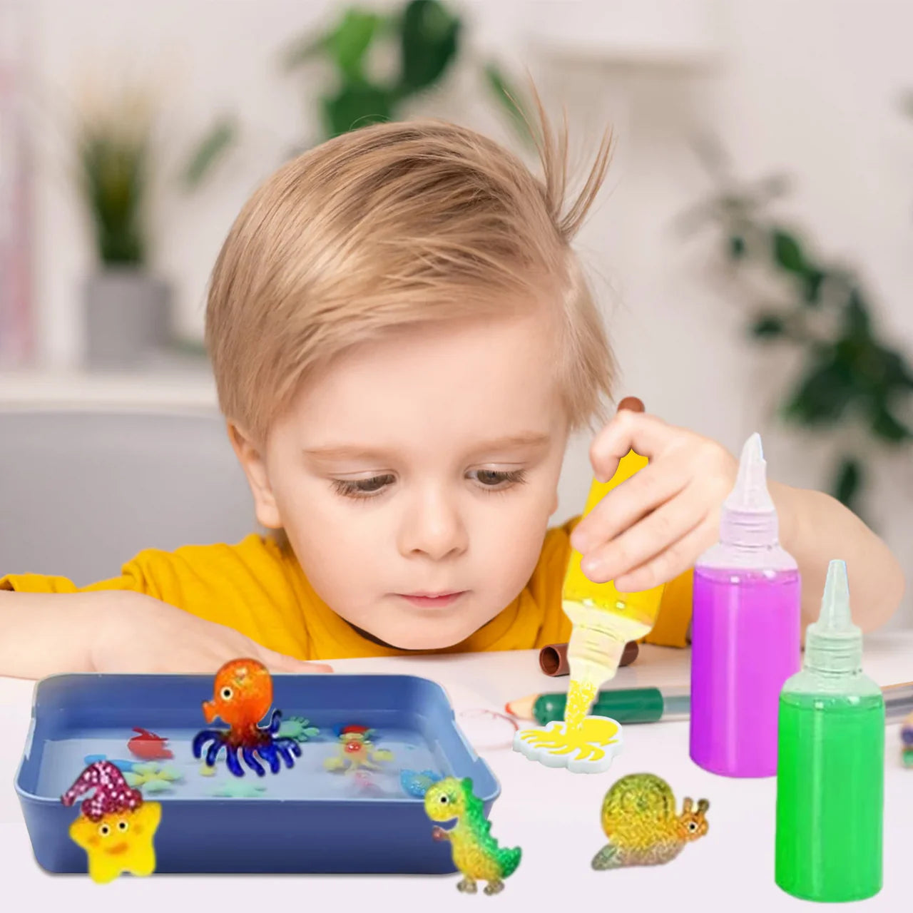DIY 3D Magic Water Gel Elf Kit - Creative Handmade Bead Animals (3-Piece Set) Main image
