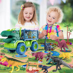 Big Size Dinosaur Pull-Back Truck Toy - Construction Vehicle for Kids
