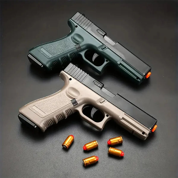 Automatic Shell Ejection Soft Bullet Toy Gun for Kids