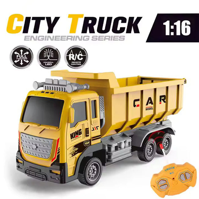 1:16 Scale Construction Engineering Truck - City Vehicle Toy Hover Image