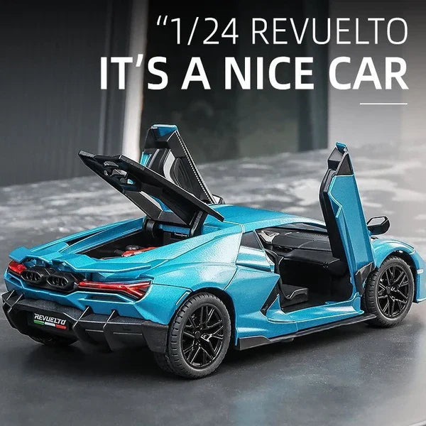 1:24 Scale Lamborghini Revuelto Die-Cast Model - Alloy Supercar with Light & Sound