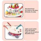 Pretend Play Ice Cream Maker Set - Kids Cooking Toy with Accessories