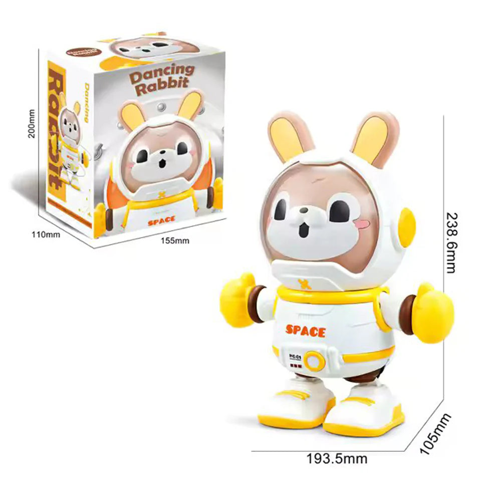 Electric Dancing Space Rabbit Toy - Walking Musical Toy with Lights & Sound
