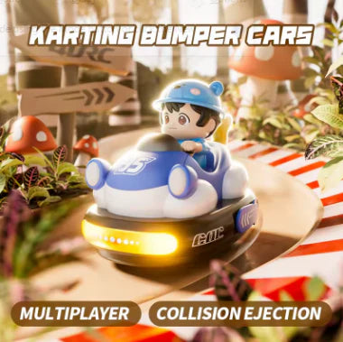 2.4GHz RC Battle Bumper Cars - 2-Player Remote Control Set with Head Ejection