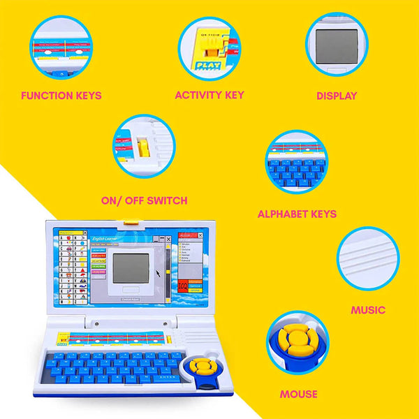Kids Educational Learning Laptop - English Alphabet & Numbers Toy Computer