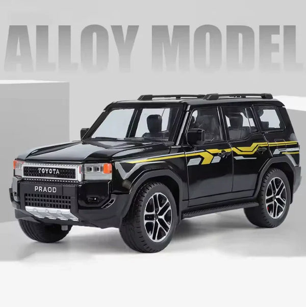 1:24 Scale Toyota Land Cruiser Prado LC250 Die-Cast Model - Alloy with Light & Sound