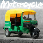 1:14 Scale Metal CNG Auto Rickshaw - Diecast Pull-Back Toy