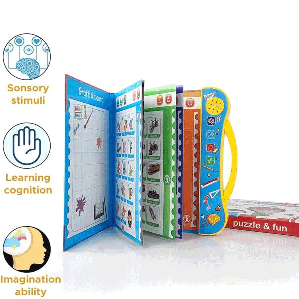 Kids Educational Sound Book - Battery Operated Interactive Learning Toy