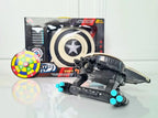Avengers Captain America Shield & Thor Hammer Set - Soft Bullet Toys with Lights