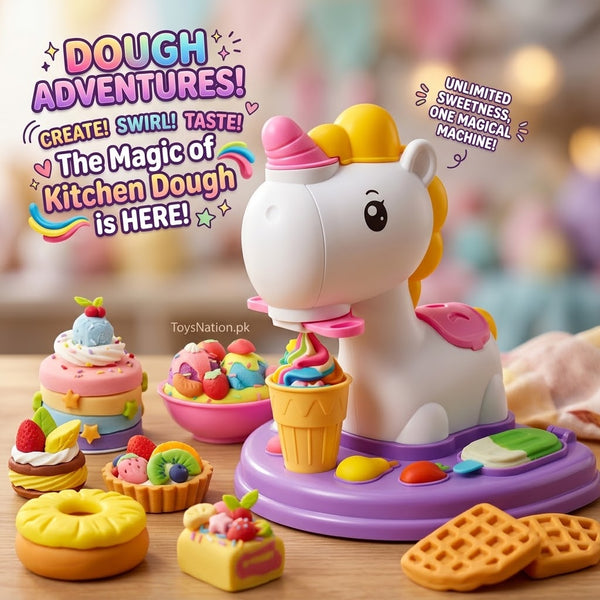Unicorn Play Dough Ice Cream Maker Se