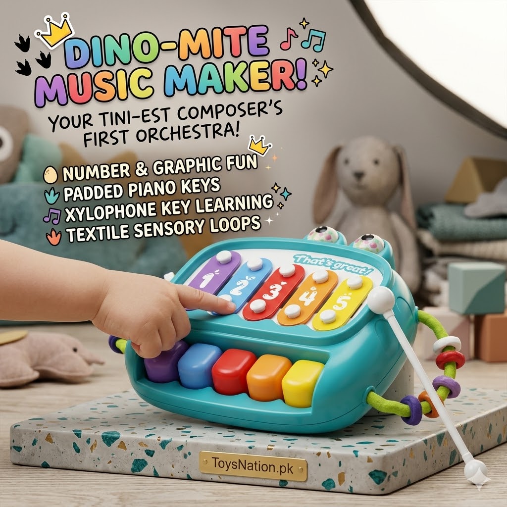 Dinosaur Musical Piano for Babies – Sensory Learning Keyboard Secondary image