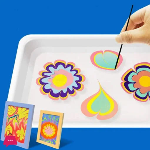 Ebru Water Marble Painting Kit - Non-Toxic Art Set for Kids