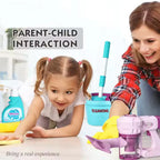 Kids Cleaning Pretend Play Set - Educational Housekeeping Toy Kit