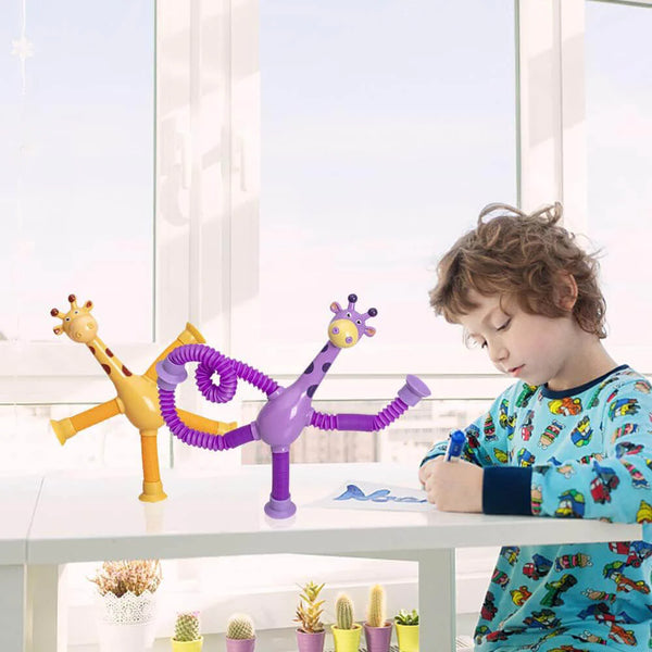 Cute Giraffe Stretch Tube Stress Relief Sensory Toy