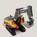 RC Construction Excavator Crane - 6CH Remote Control Digger Toy with Rechargeable Battery