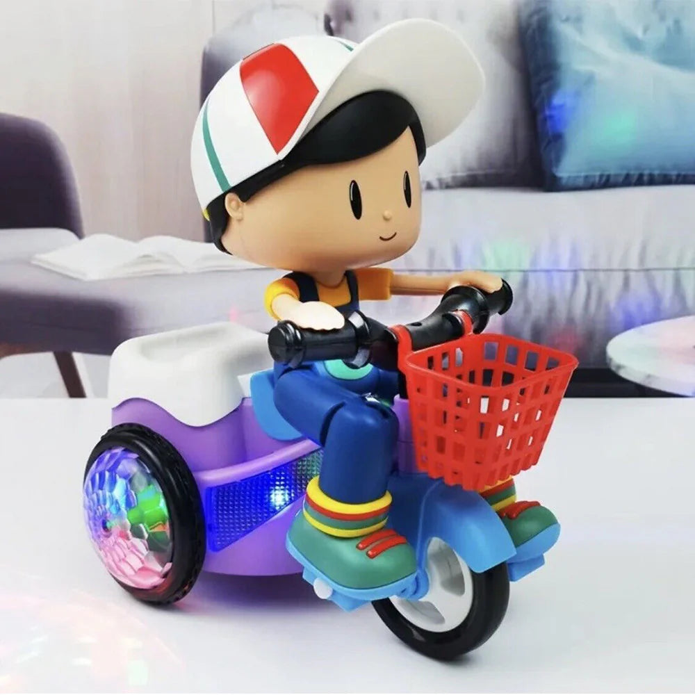 Electric Stunt Tricycle - Battery Operated Ride-On Toy for Kids