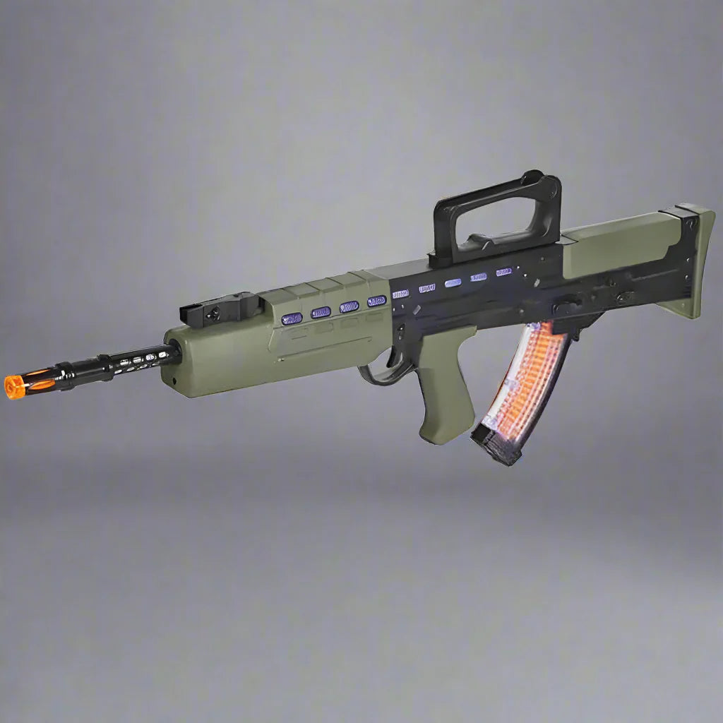 Automatic Musical Rifle Toy Gun - Kids Light & Sound Toy with Vibration Effects