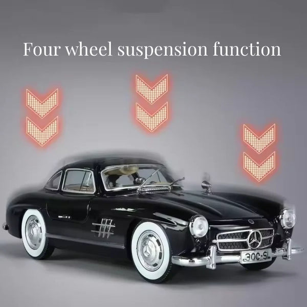 1:24 Scale Mercedes-Benz 300SL Die-Cast Model - Classic Car with Acrylic Display Box