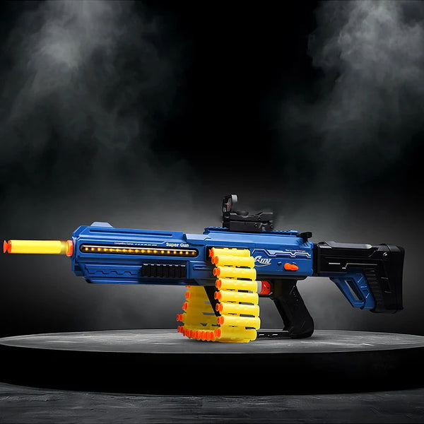 Shell Throwing Green Gun Rechargeable & Manual Shell Throwing Soft Bullet Shooting Gun – Toys Nation