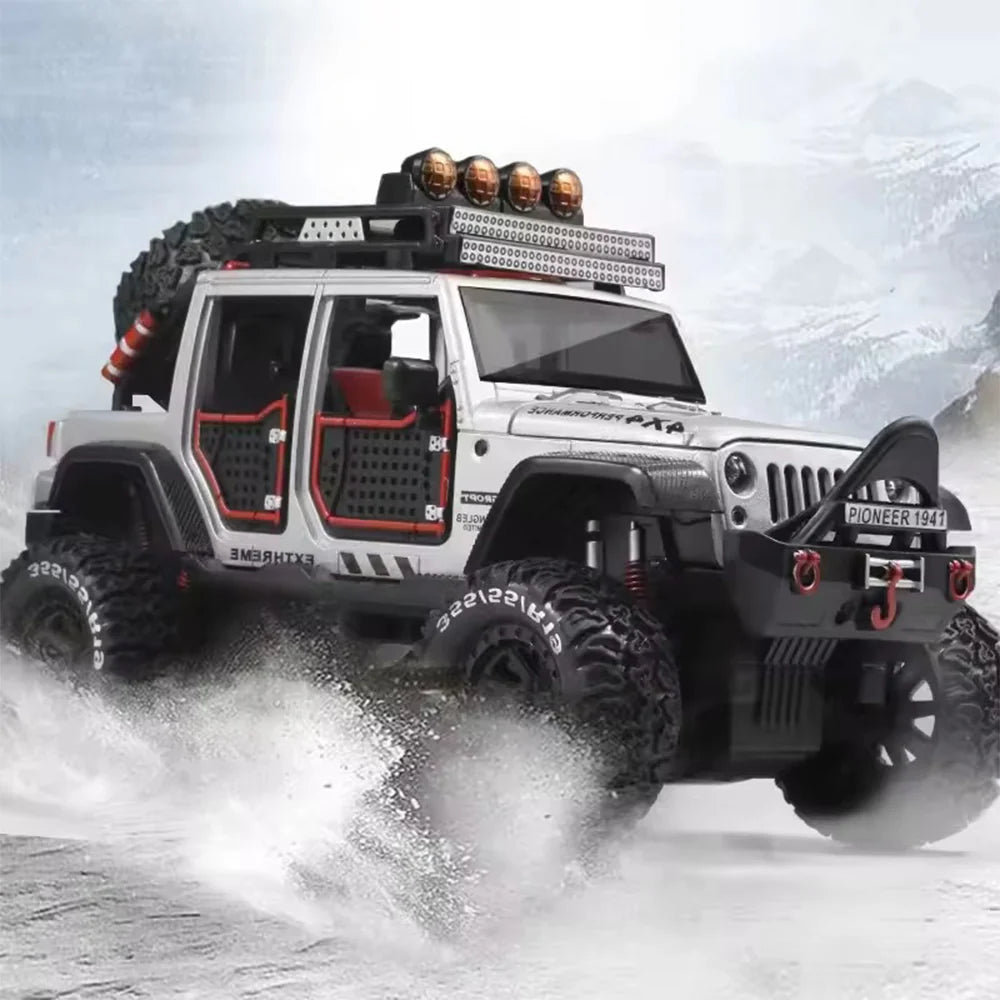 1:24 Scale Jeep Wrangler Rubicon Die-Cast Model - Alloy 4x4 Off-Road SUV Main image