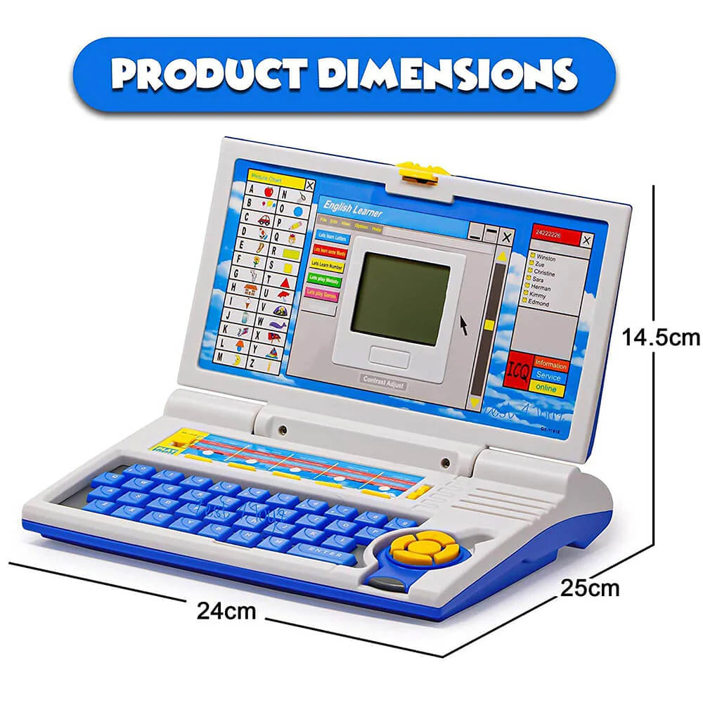 Computer English Toy Kids Educational Learning Laptop - English Alphabet & Numbers Toy Comp ...