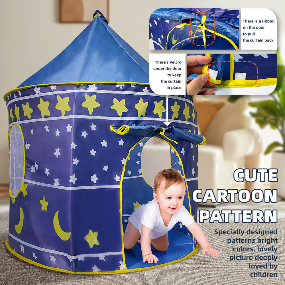Kids Play Tent House - Beautiful Cubby Tent for Indoor & Outdoor Play