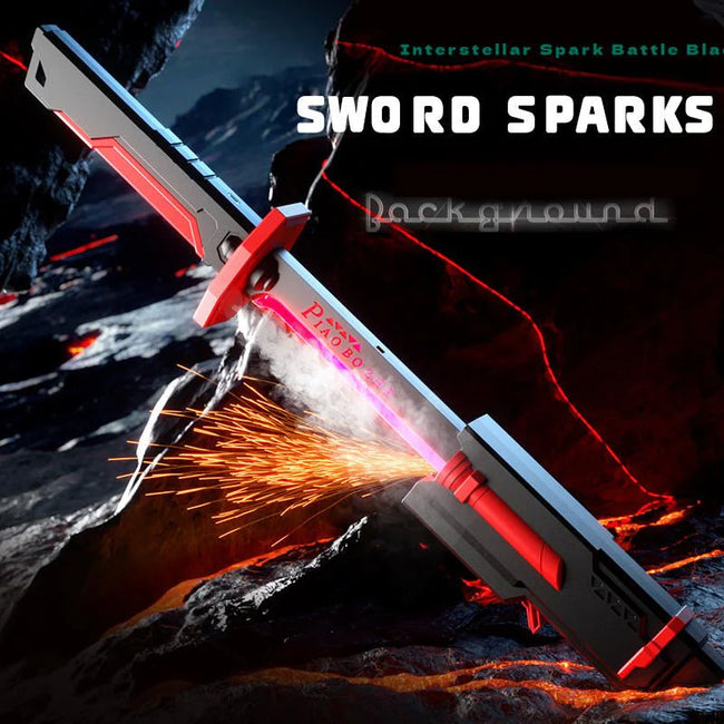 Sparkblade LED Sword - Light-Up Katana Sword with Smoke & Spark Effects Hover Image