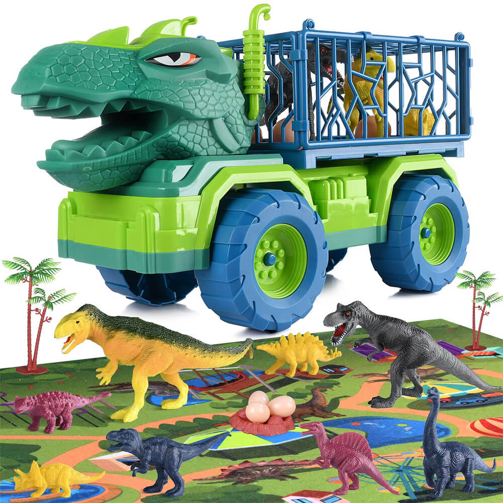 Big Size Dinosaur Pull-Back Truck Toy - Construction Vehicle for Kids