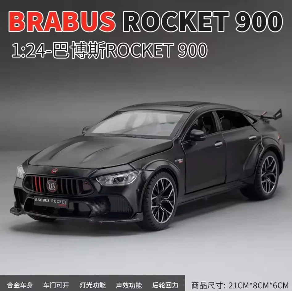 1:24 Scale Brabus Rocket 900 Die-Cast Model - Tuned Mercedes Alloy Collectible Secondary image