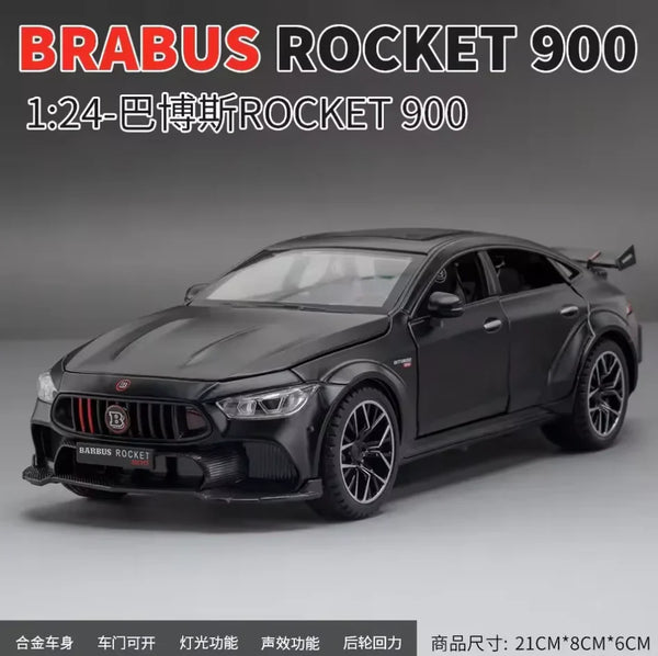 1:24 Scale Brabus Rocket 900 Die-Cast Model - Tuned Mercedes Alloy Collectible