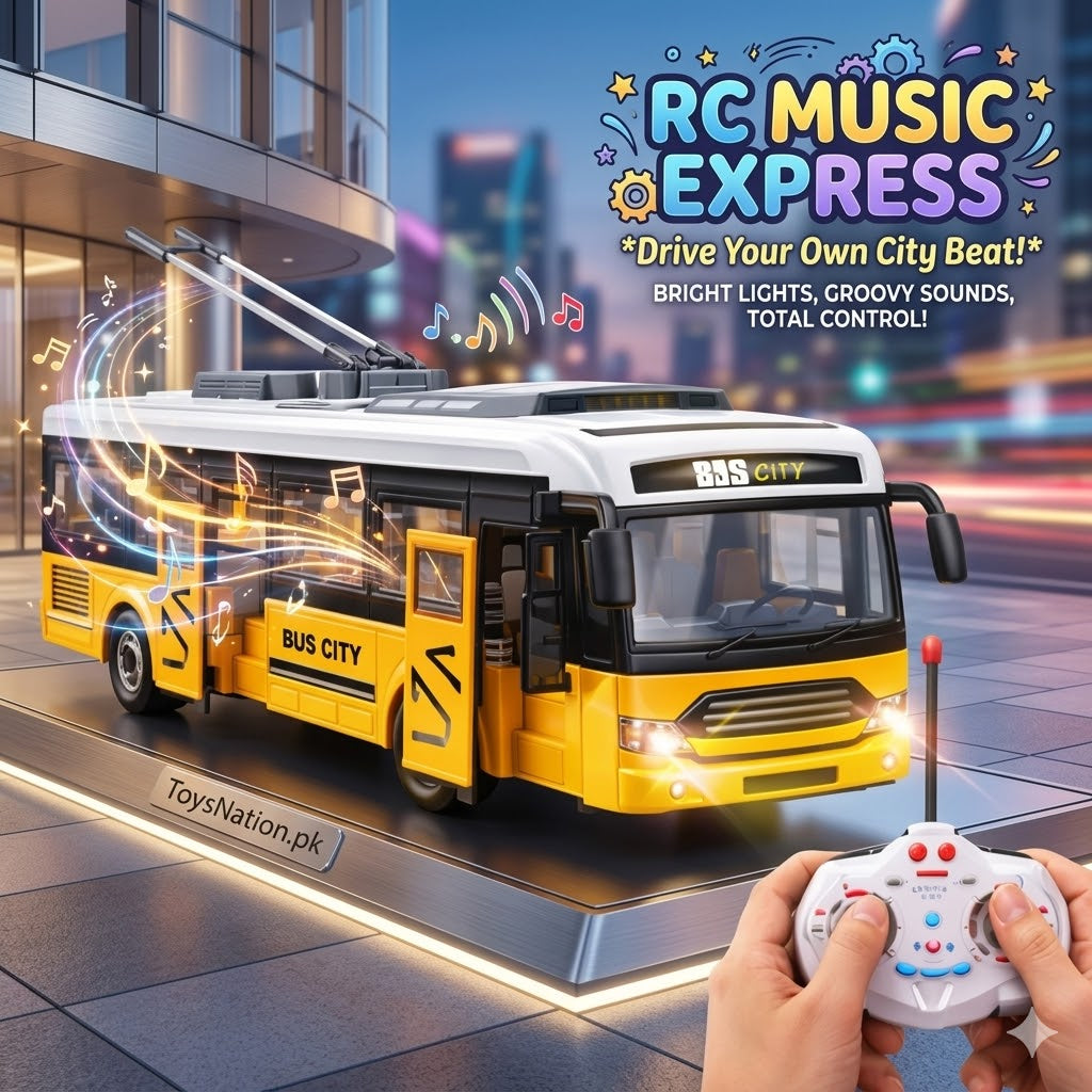 Remote Control City Bus With Lights, Sounds & Opening Doors – Remote Control Bus Secondary image