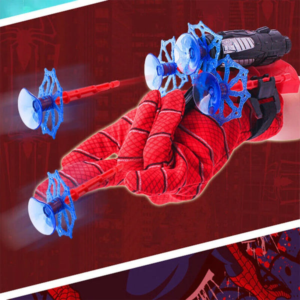 Spider Web Shooter Toy Set - Superhero Gloves with Suction Cup Launcher for Kids